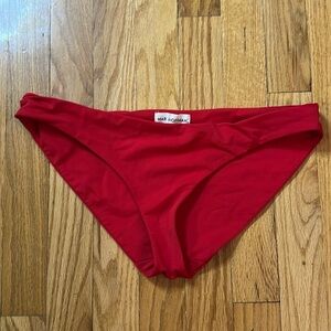 Mara Hoffman sz L red bikini bottoms cheeky cut great condition